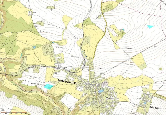 Prodej pole, Malá Hraštice, 16927 m2