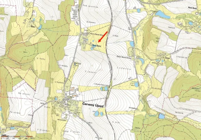 Prodej zahrady, Červený Újezd - Nové Dvory, 2179 m2