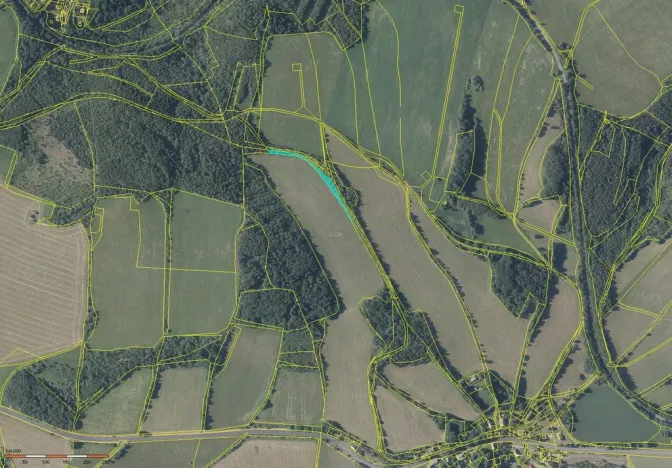 Prodej louky, Křimov - Domina, 1836 m2