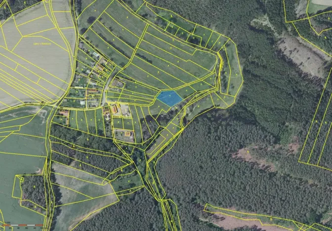Prodej zahrady, Radošovice - Lipiny u Radošovic, 1633 m2