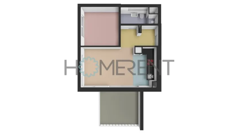 Pronájem bytu 2+kk, Černošice, Ke Hřišti, 55 m2