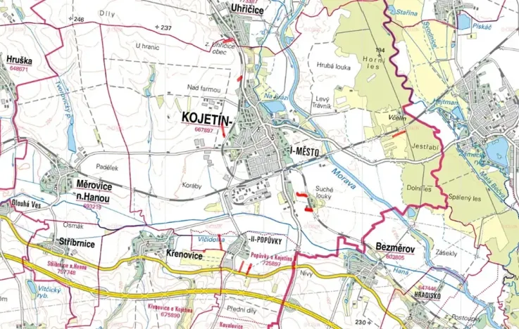 Prodej pole, Kojetín, 9386 m2