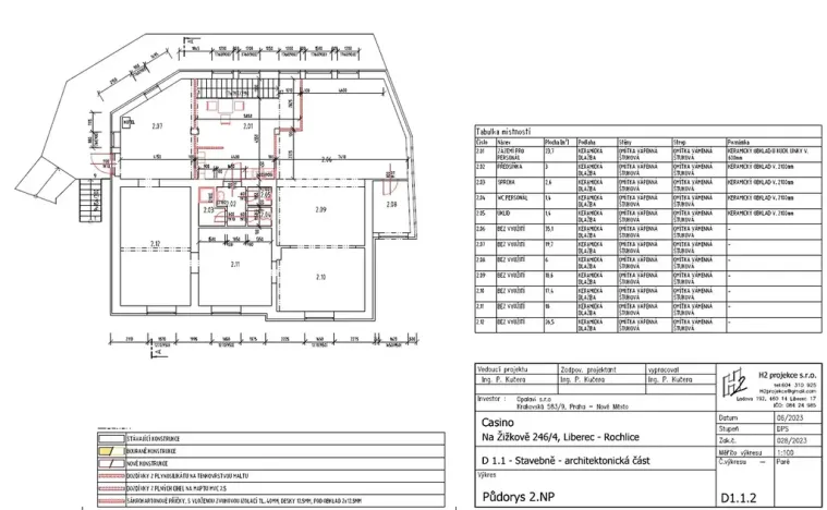 Pronájem kanceláře, Liberec, Na Žižkově, 173 m2