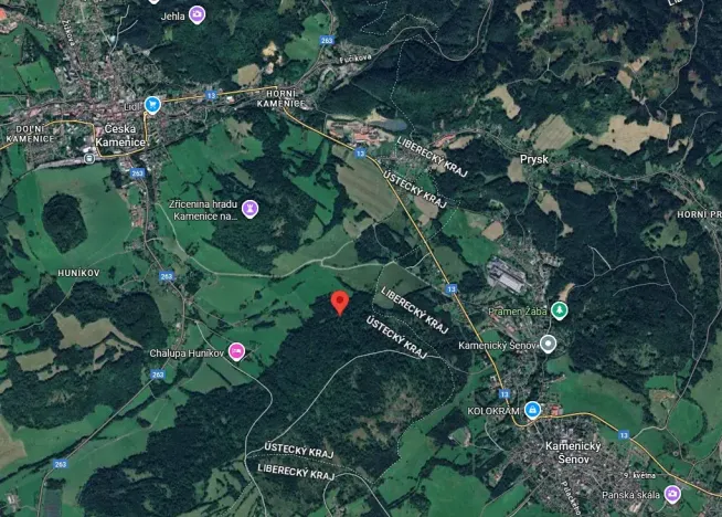 Prodej louky, Česká Kamenice, 1794 m2