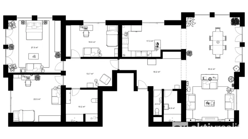 Pronájem bytu 5+kk, Praha - Vinohrady, Perucká, 180 m2