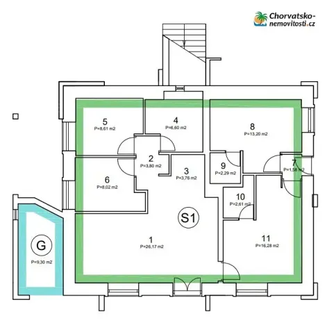 Prodej bytu 5+1, Novalja, Chorvatsko, 109 m2