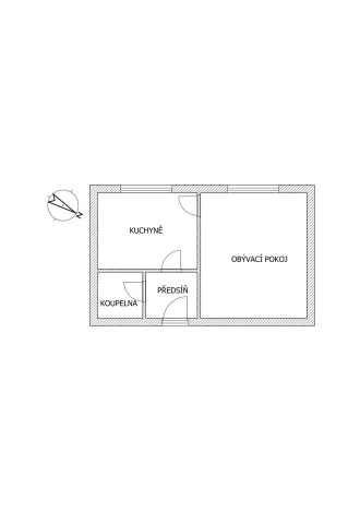 Pronájem bytu 1+1, Kladno - Kročehlavy, Vodárenská, 29 m2