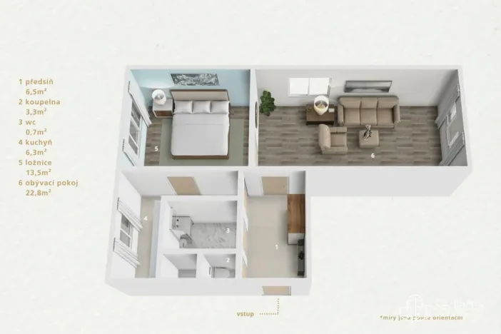 Prodej bytu 2+1, Nejdek, Okružní, 57 m2