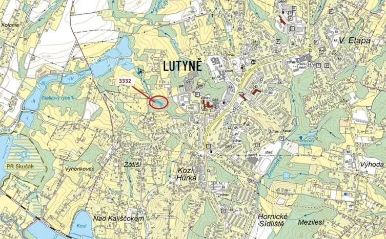 Dražba pozemku, Orlová, 3555 m2