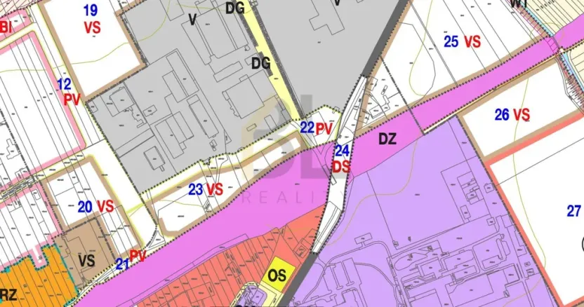 Pronájem komerčního pozemku, Hodonín, Na Výhoně, 3306 m2