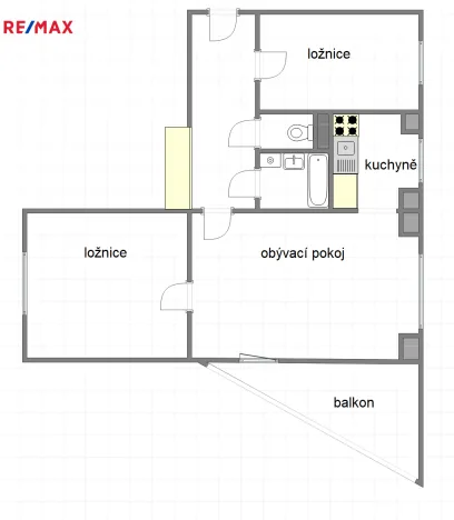 Prodej bytu 3+1, Praha - Nusle, K podjezdu, 63 m2