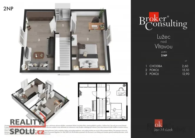 Prodej rodinného domu, Lužec nad Vltavou, Podřipská, 66 m2