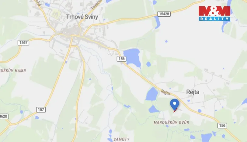 Prodej pozemku, Trhové Sviny, 879 m2