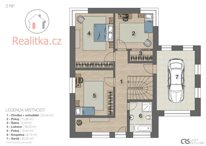 Prodej rodinného domu, Ondřejov, Pod Oborou, 232 m2