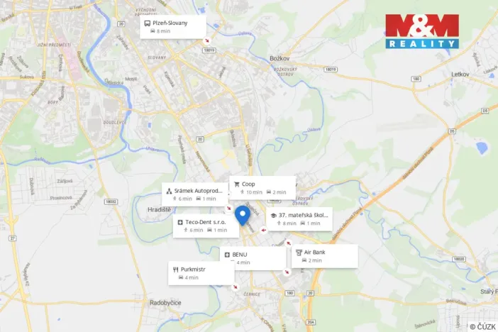 Pronájem bytu 1+kk, Plzeň, Nepomucká, 28 m2