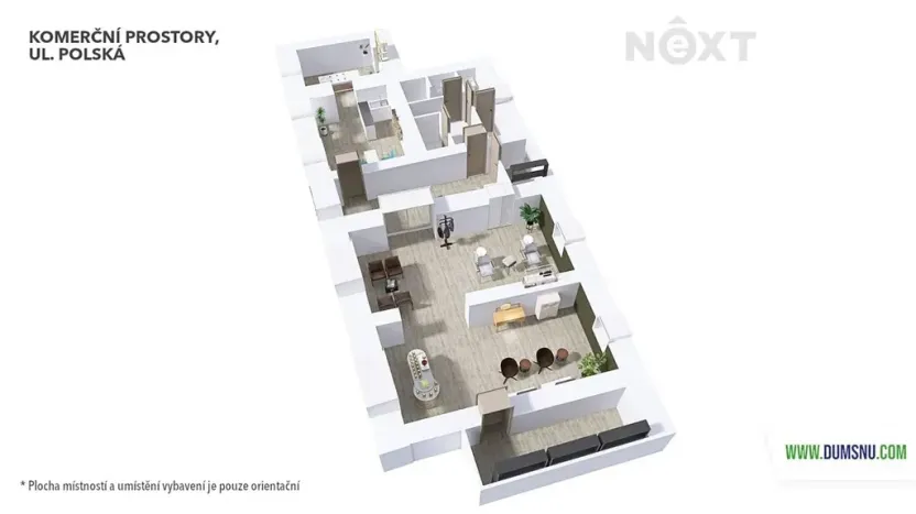 Pronájem obchodního prostoru, Šumperk, Polská, 75 m2