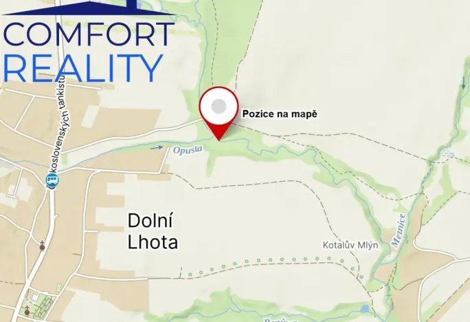 Prodej rybníku, Dolní Lhota, Na Břížku, 1632 m2