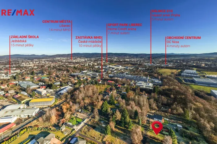 Prodej pozemku, Liberec - Liberec XXIII-Doubí, Chrpová, 897 m2