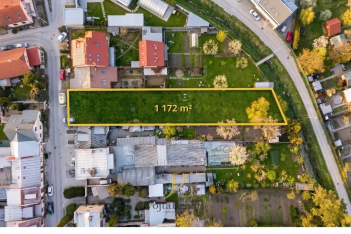 Prodej pozemku pro bydlení, Olomouc, Česká čtvrť, 1172 m2