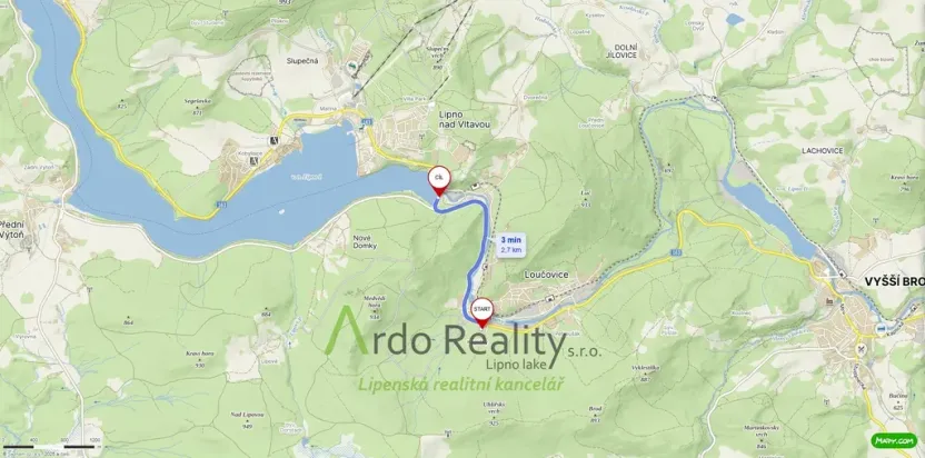 Pronájem bytu 1+kk, Loučovice, 47 m2