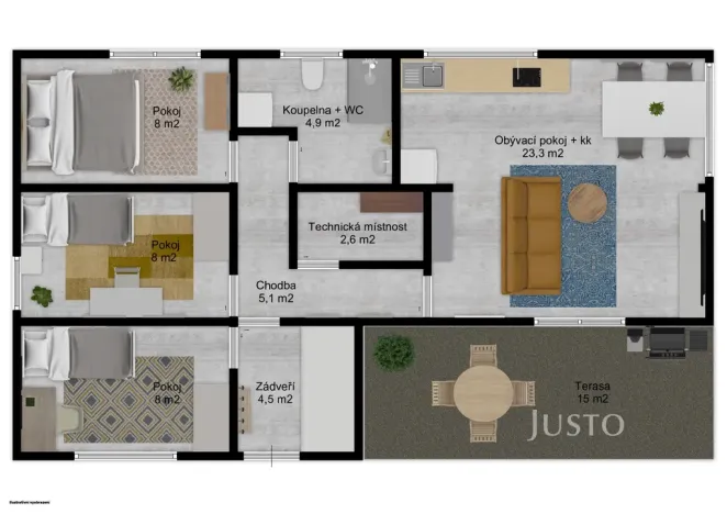 Pronájem rodinného domu, Zvěřínek, Nymburská, 64 m2