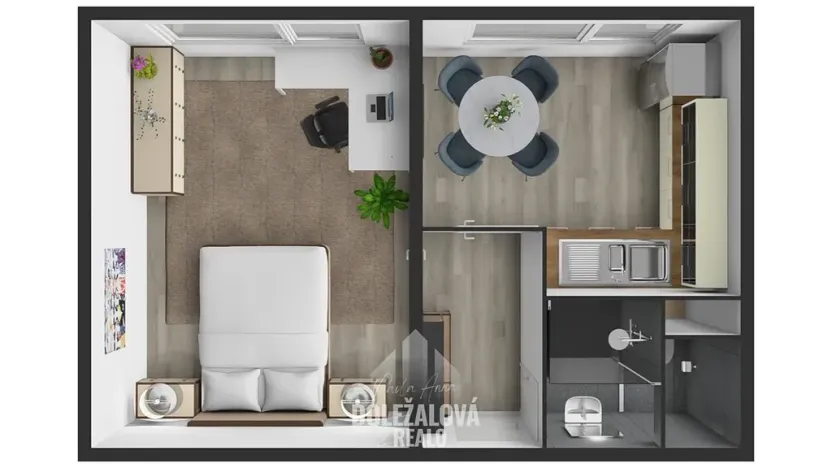 Prodej bytu 1+1, Jihlava, Královský vršek, 32 m2