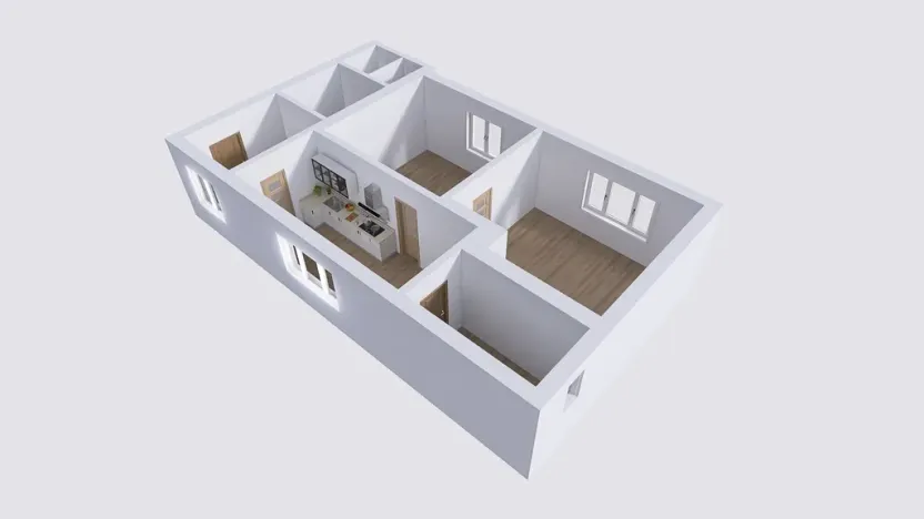 Prodej bytu 2+1, Dlouhá Loučka, Sokolská, 75 m2