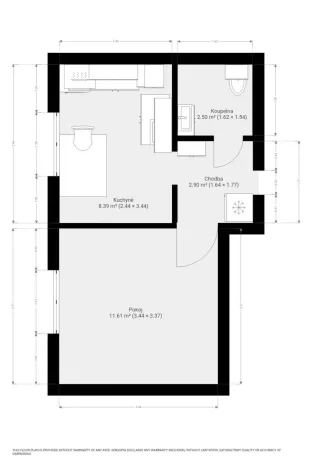 Pronájem bytu 1+1, Brno, Sibiřská, 28 m2