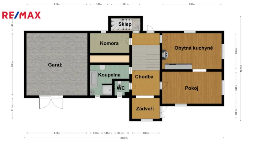 Prodej rodinného domu, Nové Město nad Metují - Krčín, 1. máje, 97 m2