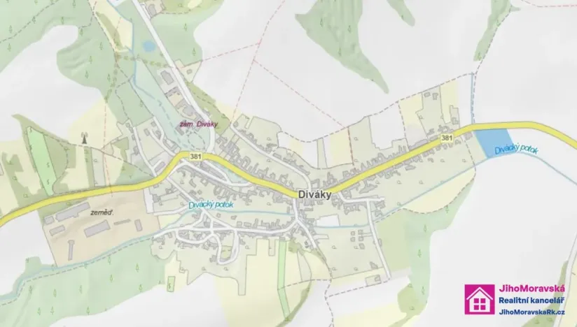 Prodej pozemku pro bydlení, Diváky, 7284 m2