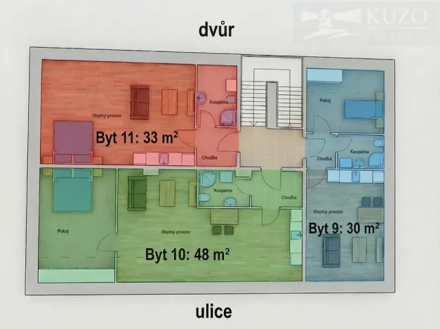 Prodej bytu 2+kk, České Budějovice, Rudolfovská tř., 30 m2