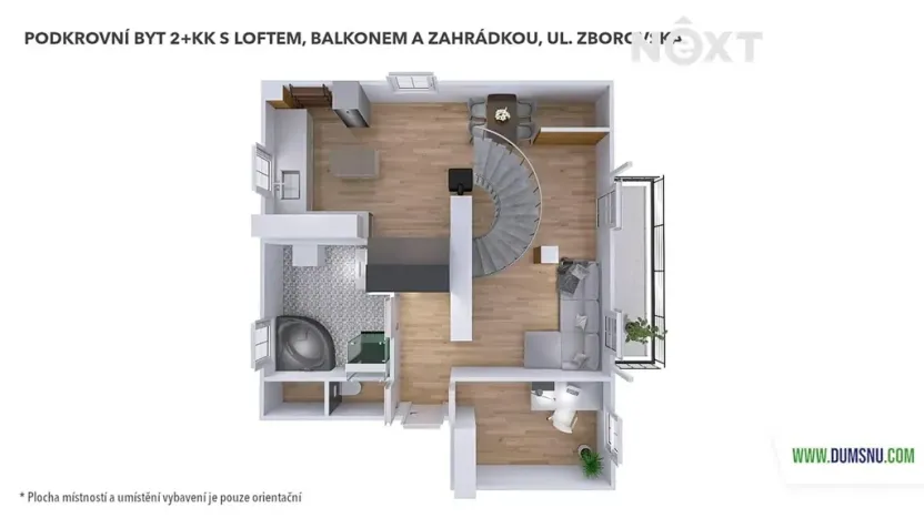 Pronájem bytu 2+kk, Šumperk, Zborovská, 83 m2