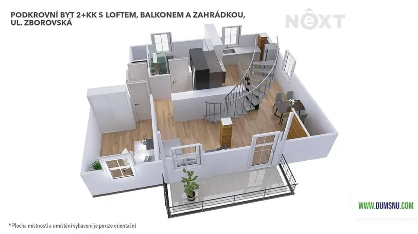 Pronájem bytu 2+kk, Šumperk, Zborovská, 83 m2