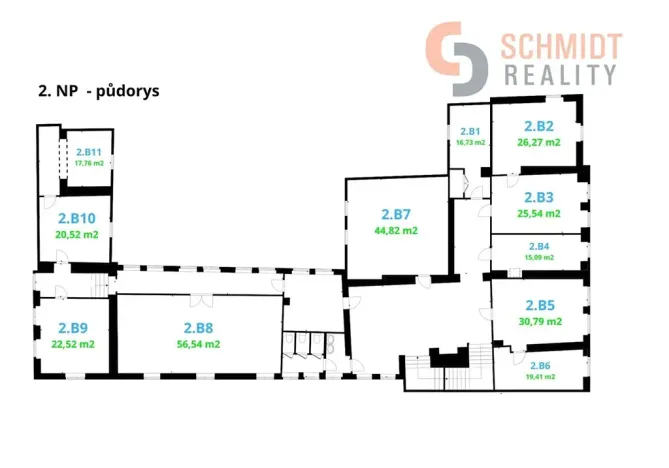 Pronájem kanceláře, Mikulov, Náměstí, 14 m2