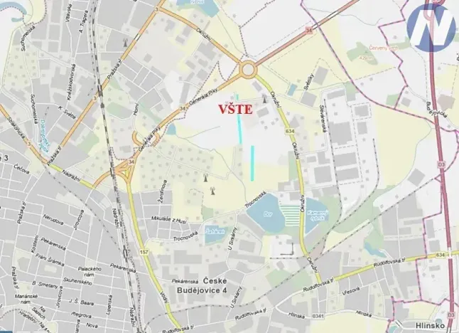 Prodej pozemku, České Budějovice, 1531 m2