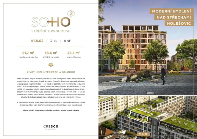 Prodej bytu 3+kk, Praha - Holešovice, V háji, 92 m2