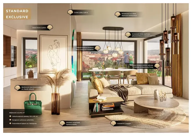 Prodej bytu 3+kk, Praha - Holešovice, V háji, 92 m2