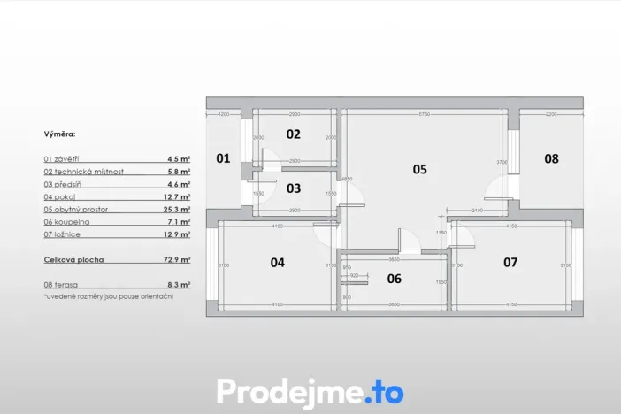 Prodej rodinného domu, Hevlín, 73 m2