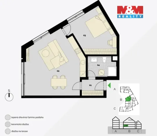 Prodej bytu 2+kk, Praha - Střížkov, Střížkovská, 65 m2