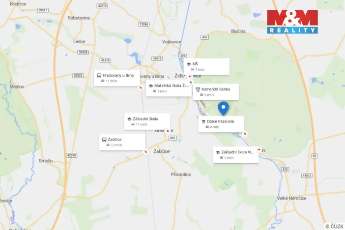 Prodej zahrady, Židlochovice, 2207 m2