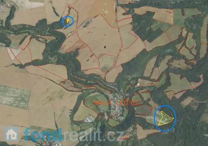 Prodej pole, Bojanovice, 22823 m2