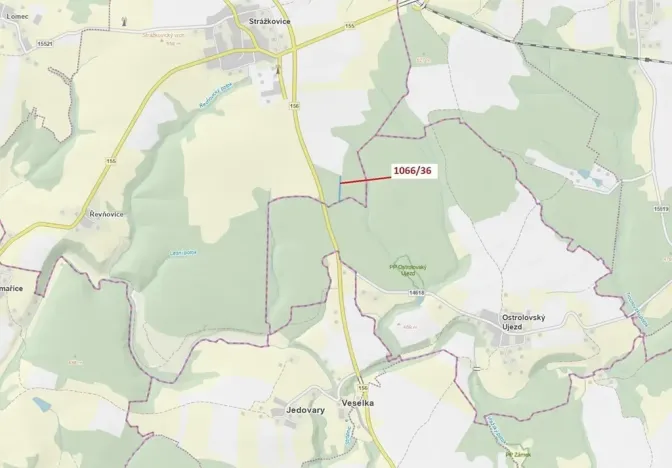 Dražba lesa, Stehlovice, 1983 m2