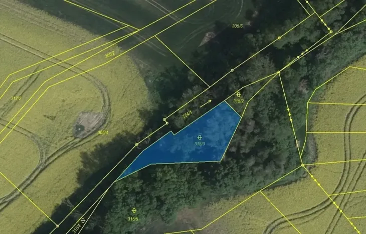 Dražba pozemku, Sedlec, 798 m2