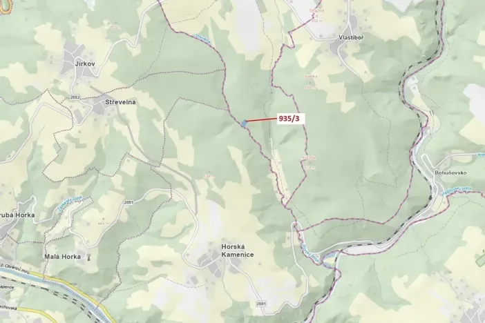 Dražba lesa, Jílové u Držkova, 2349 m2