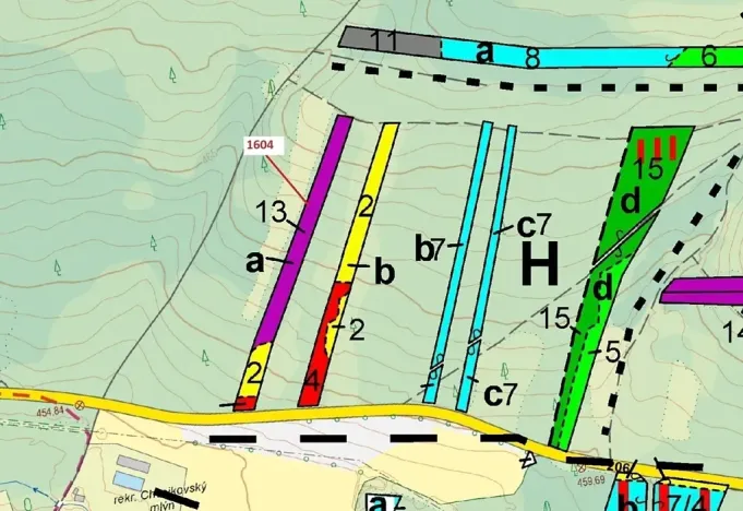 Dražba lesa, Jesenice, 4076 m2