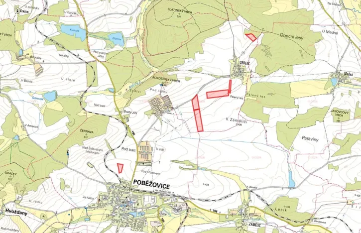 Prodej podílu pole, Poběžovice, 60318 m2