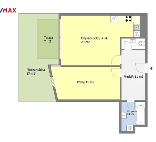 Prodej bytu 2+kk, Praha - Dolní Počernice, Černodolská, 66 m2