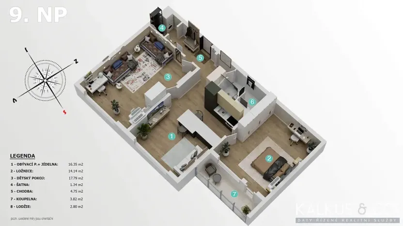 Prodej bytu 3+kk, Hradec Králové, Durychova, 59 m2