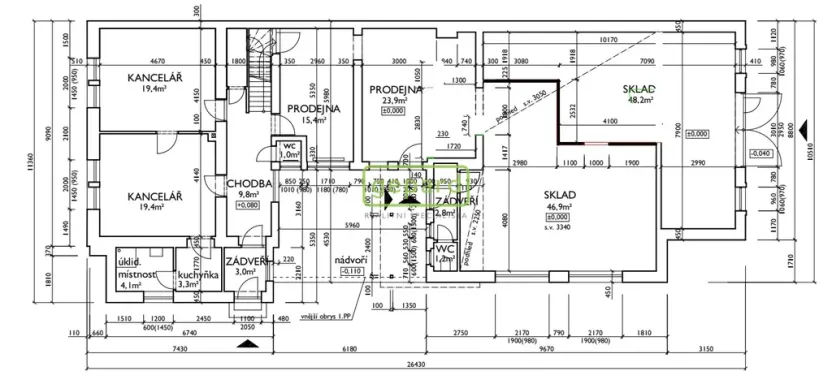 Pronájem skladu, Praha - Záběhlice, Zakrytá, 260 m2