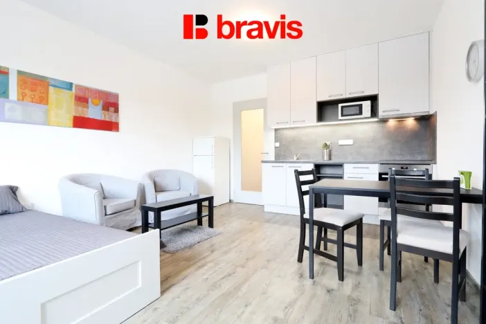 Pronájem bytu 1+kk, Brno - Černá Pole, třída Generála Píky, 28 m2